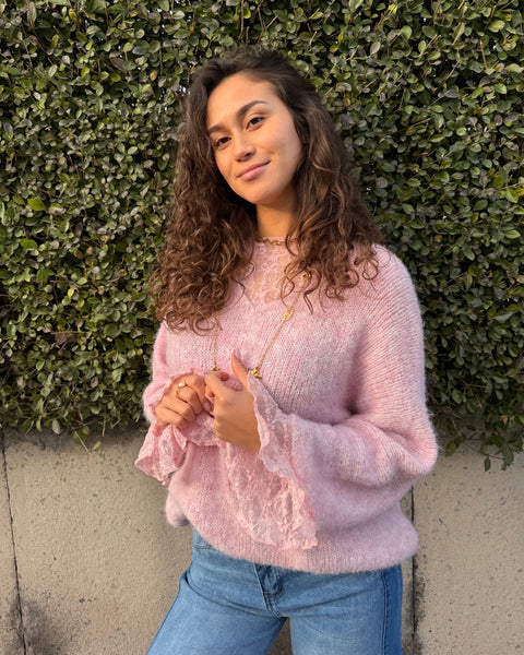 Dentelle à froufrou - ROSE