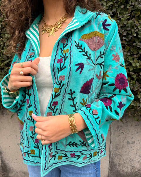 Turquoise jacket - LANZAROTE