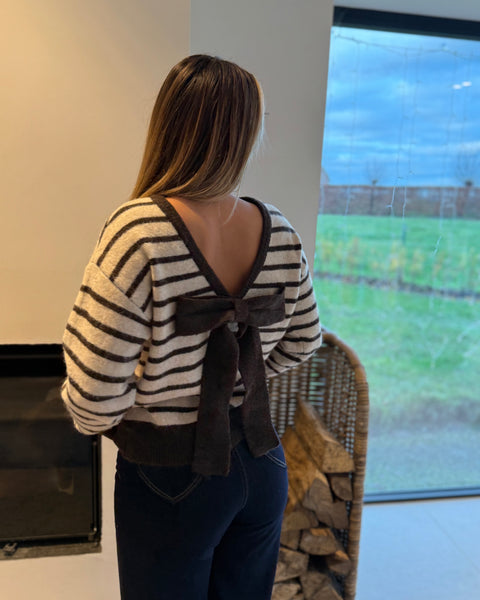 Pull chocolat - NOEUD