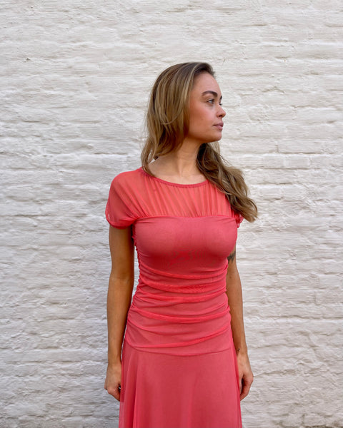 Robe corail - CHRISTIE