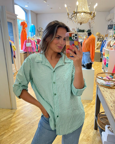 Chemise rayé - VERT