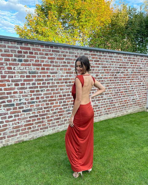 Robe terracotta - ANAËLLE