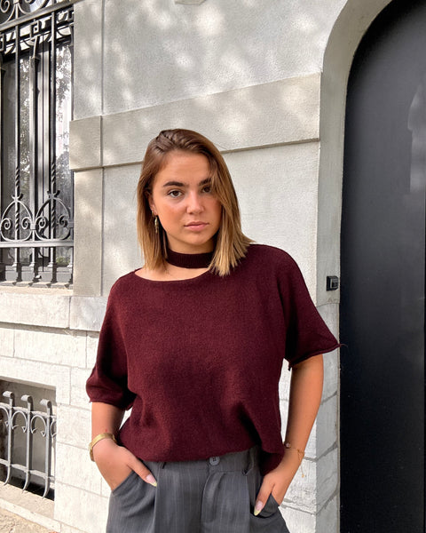 Pull bordeaux - AVLIE