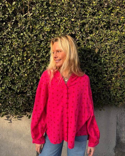 Heart-shaped shirt - RED