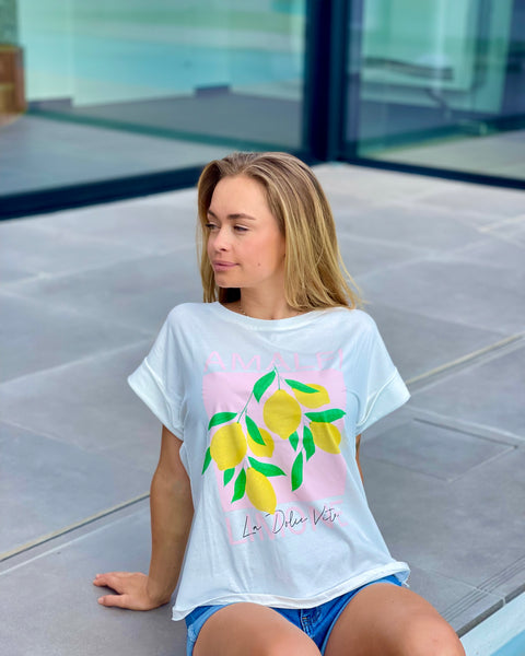 T-shirt jaune - LA DOLCE VITTA