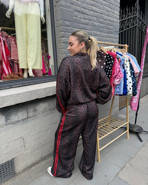 Ensemble léopard chocolat/rouge - DIDAS