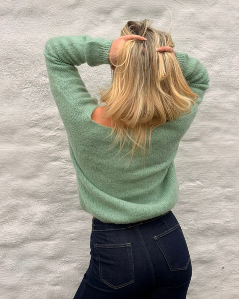 Gilet vert d’eau col v - ICON