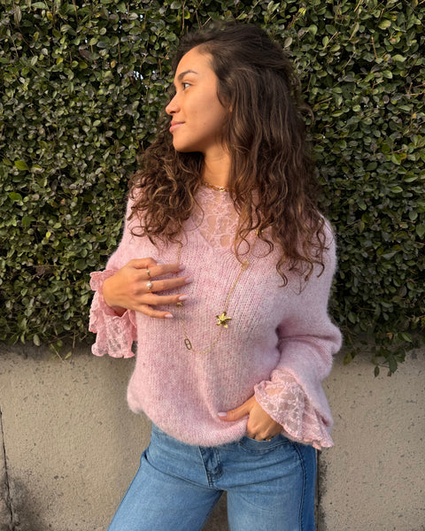 Dentelle à froufrou - ROSE