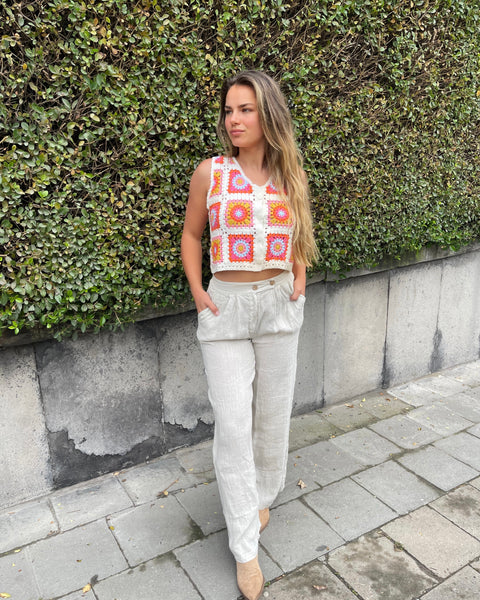 Pantalon en lin - CHRISTINE