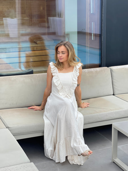 Robe beige - CAROLINE