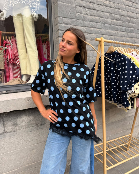 T-shirt a pois - DENTELLES