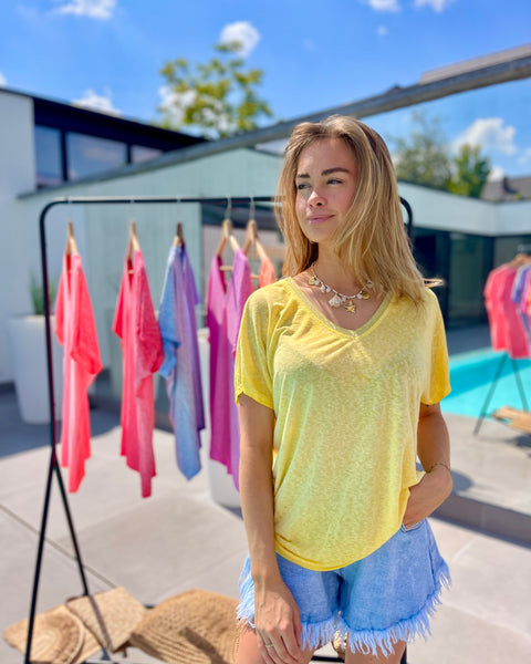 T-shirt jaune - CAMILLE