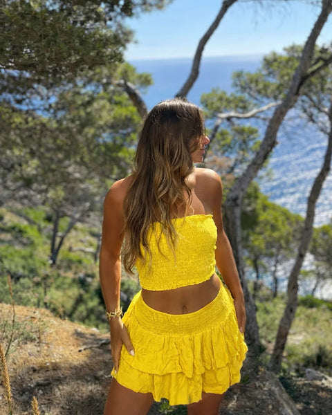 Ensemble jupe short jaune - BEGUR