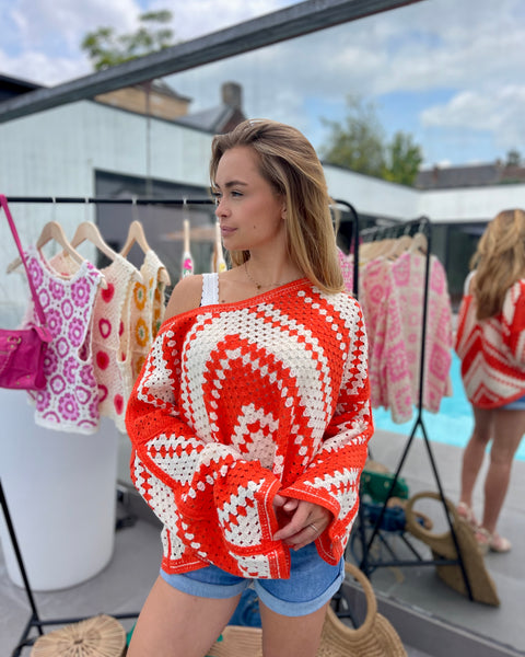 Haut crochet - ORANGE