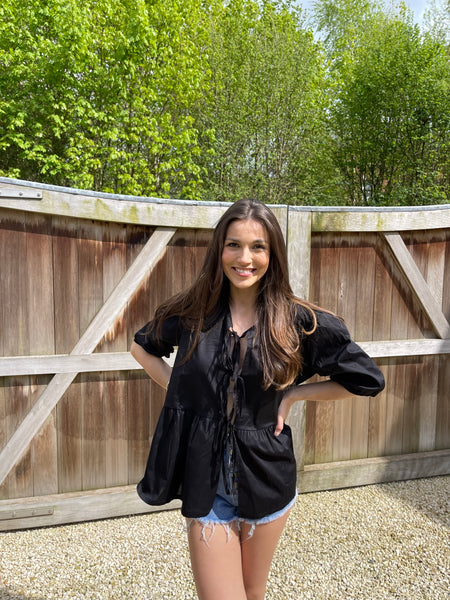Blouse noire - NOEUDS