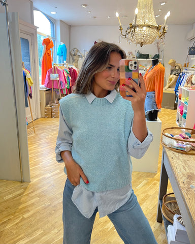 Pull sans manches - BLEU