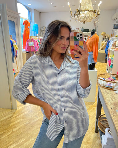 Chemise rayé - BLEU FONCÉ