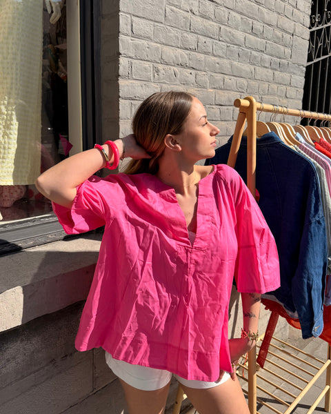 Haut rose - CHRISTINE