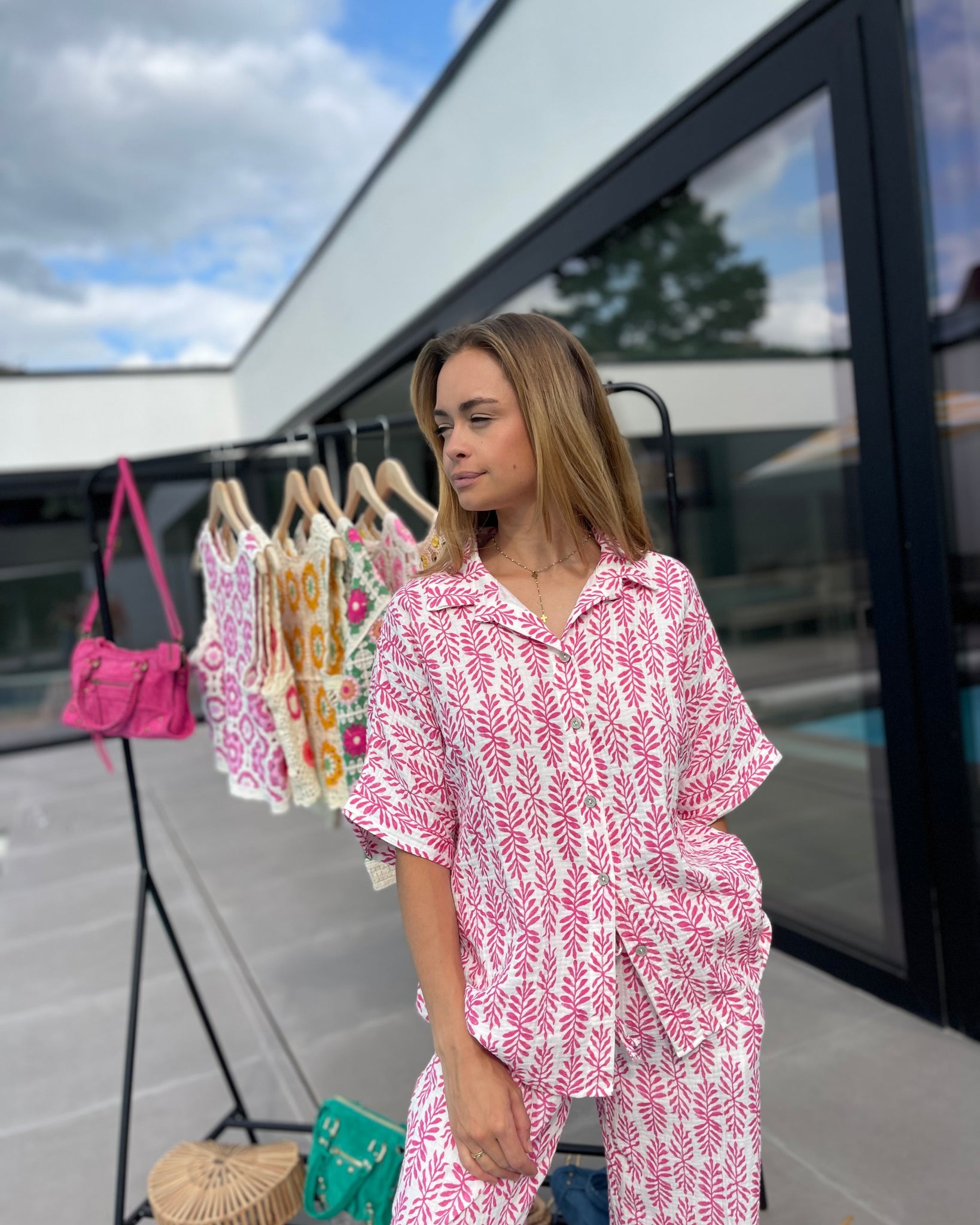 Chemise rose - WOLFIE