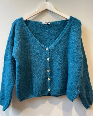 Gilet bleu canard - JULIE