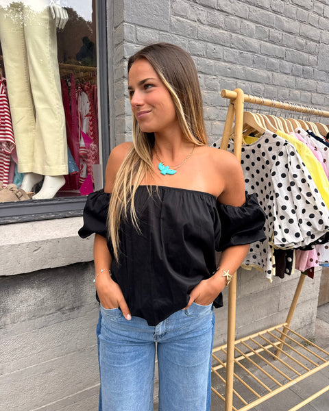 Haut bustier noir - ANDIE