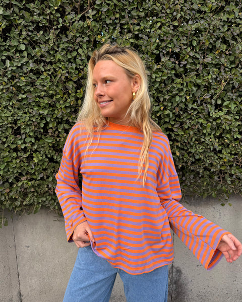 Orange/purple T-shirt - LINED