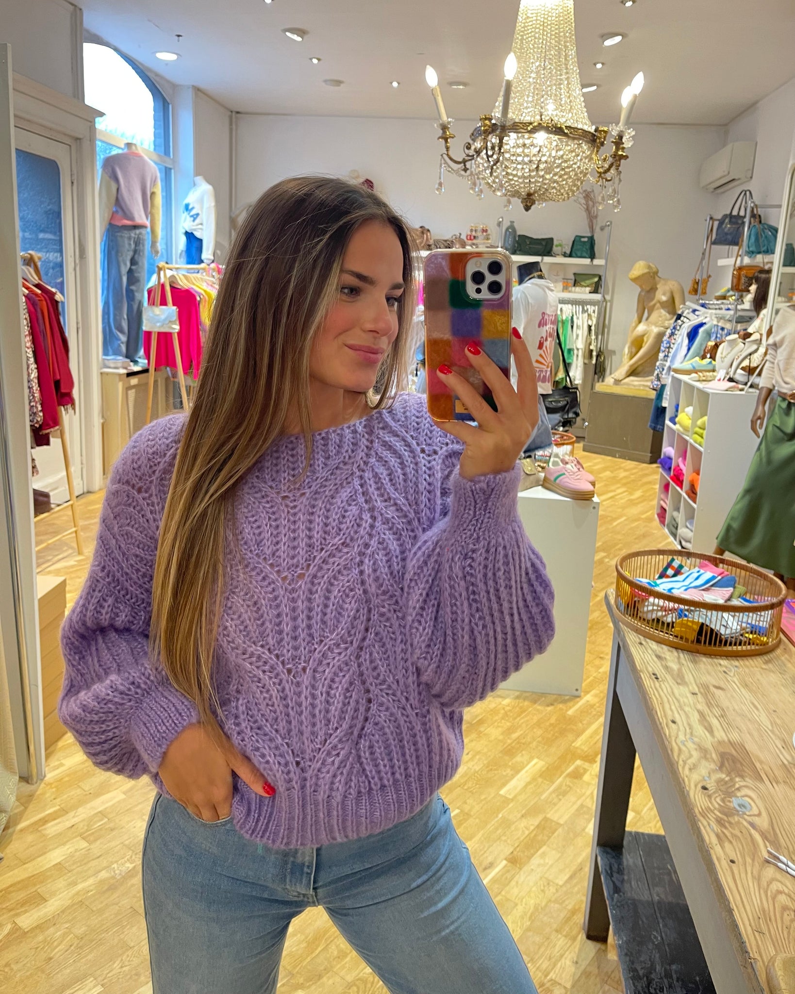 Pull mauve - CATHY