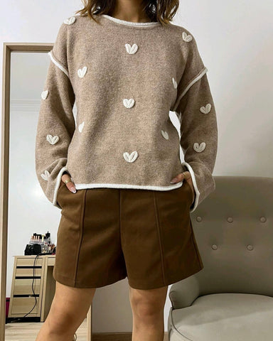 Pull taupe - COEUR