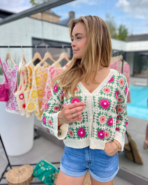 Gilet crochet - ZAZIE