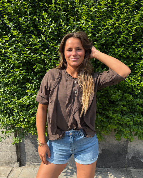 Chemise chocolat - STELLA