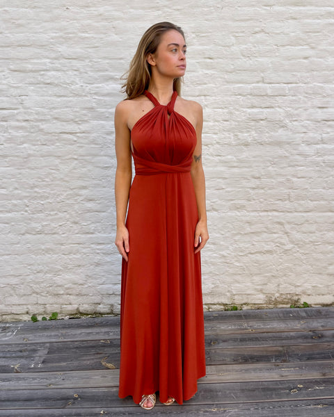 Robe terracotta - CAMÉLÉON