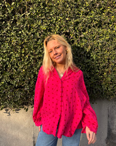 Heart-shaped shirt - RED