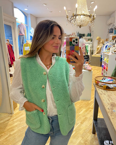 Gilet sans manches menthe - TEDDY