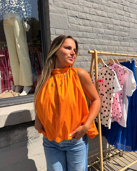 Blouse orange - ELINA