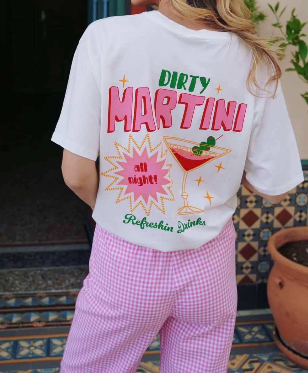 T-shirt blanc - DIRTY MARTINI