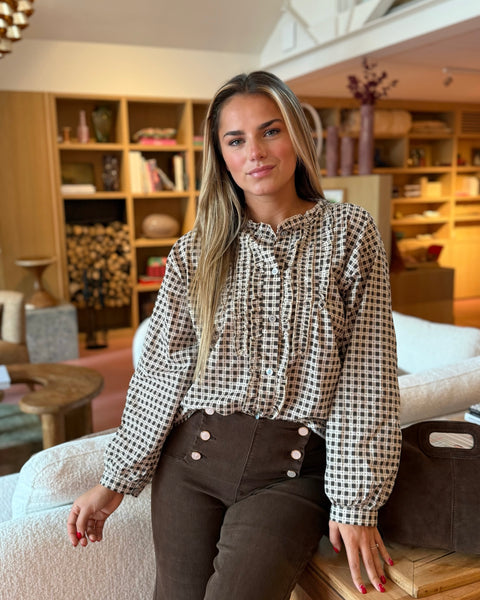 Chemisier chocolat - MONA