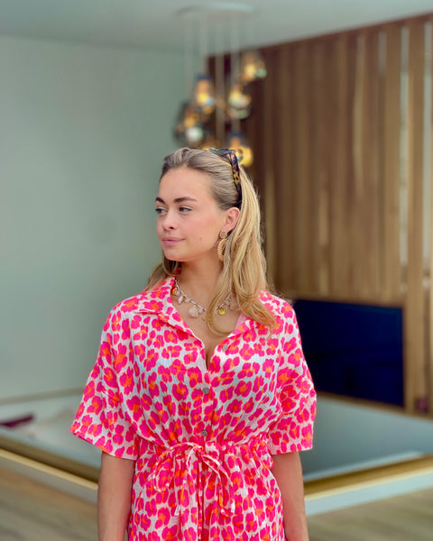 Combi short - LÉOPARD FLUO