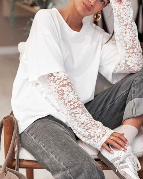 T-shirt dentelle - CLEMENT