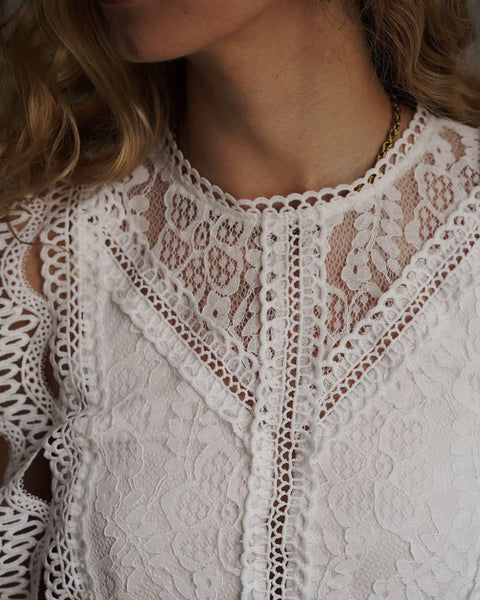 Haut crochet blanc - ZAYA