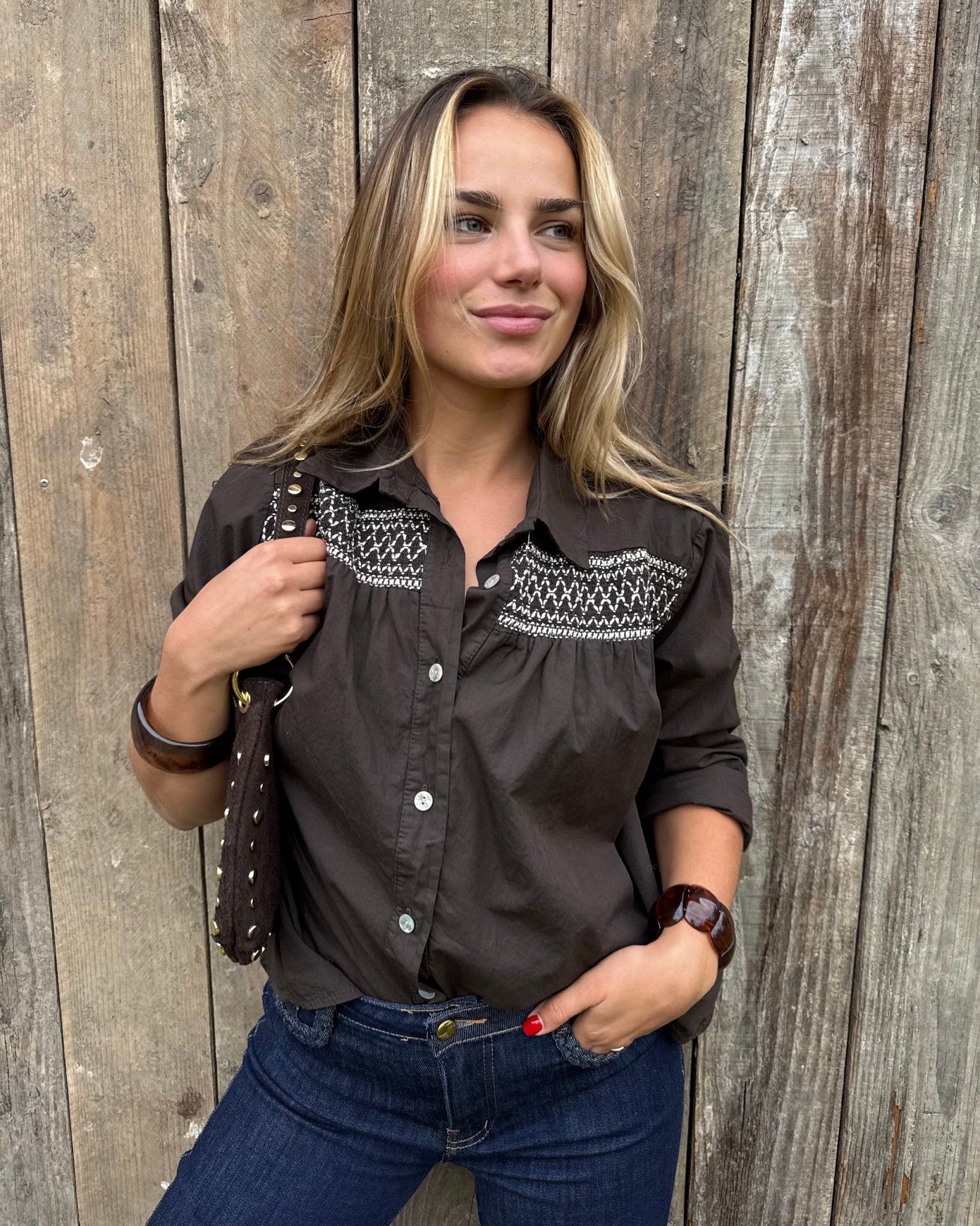 Chemisier chocolat - STEPH