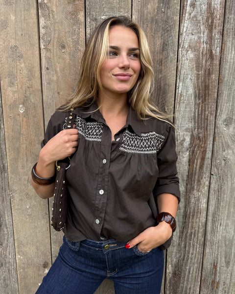 Chemisier chocolat - STEPH