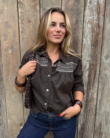 Chemisier chocolat - STEPH