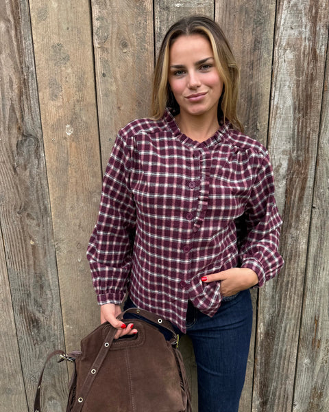 Chemise bordeaux - CARREAUX
