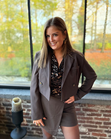 Veste chocolat - PAULINE