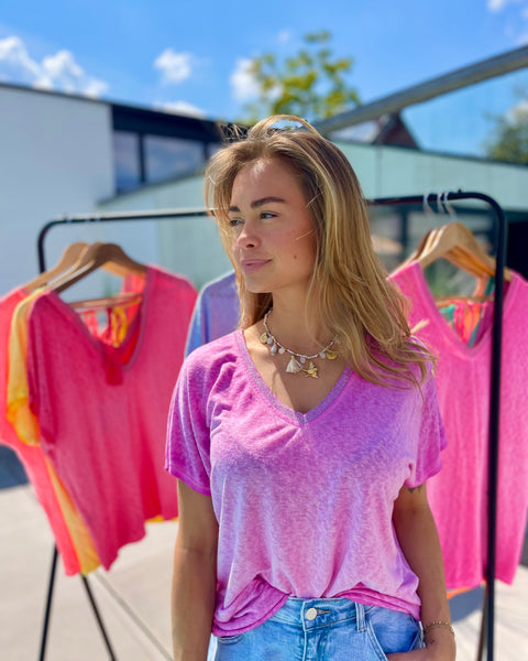 T-shirt lila - CAMILLE