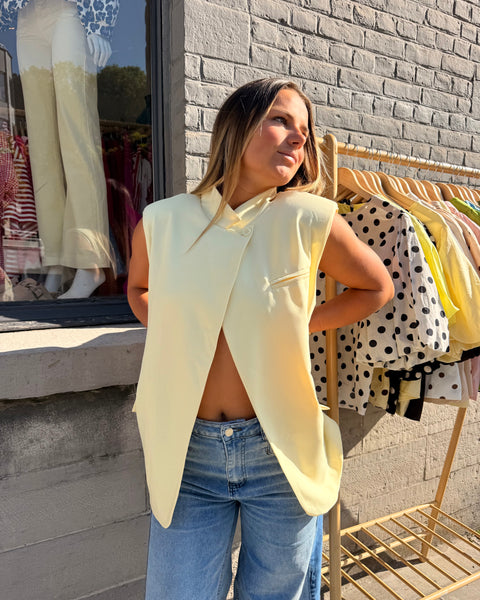 Veste jaune sans manches - COSTARD