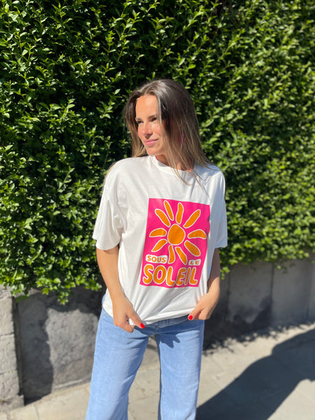 T-shirt rose - SOUS LE SOLEIL