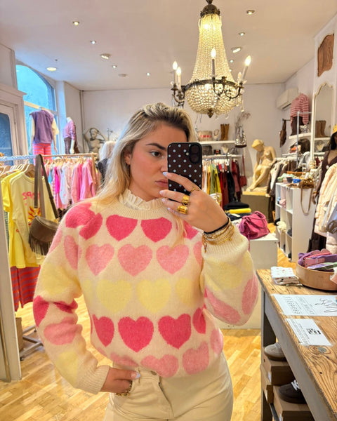 Hearts sweater - CAMILLE