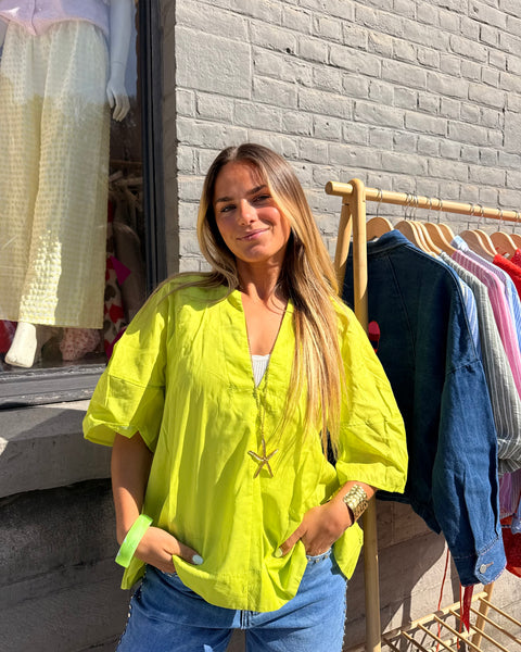 Haut vert anis - CHRISTINE