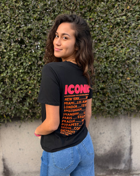 T-shirt noir - ICONIC